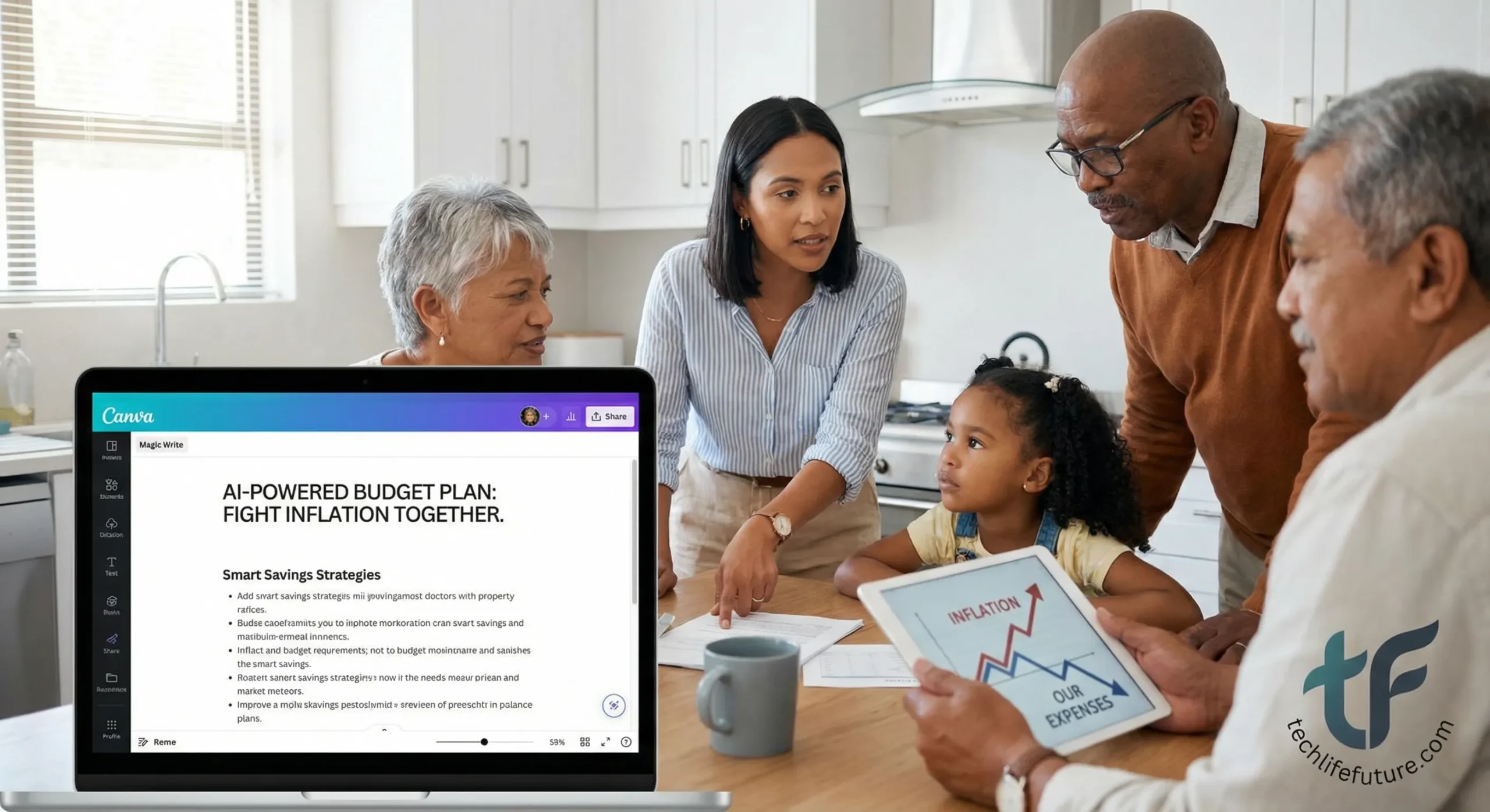 How Canva Magic Write Helps Families Save Money