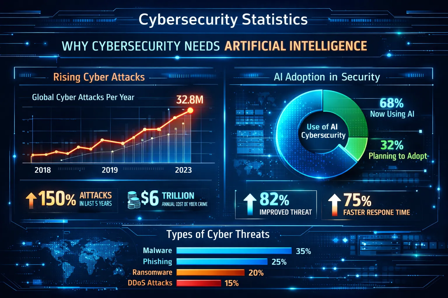 Professional cybersecurity statistics