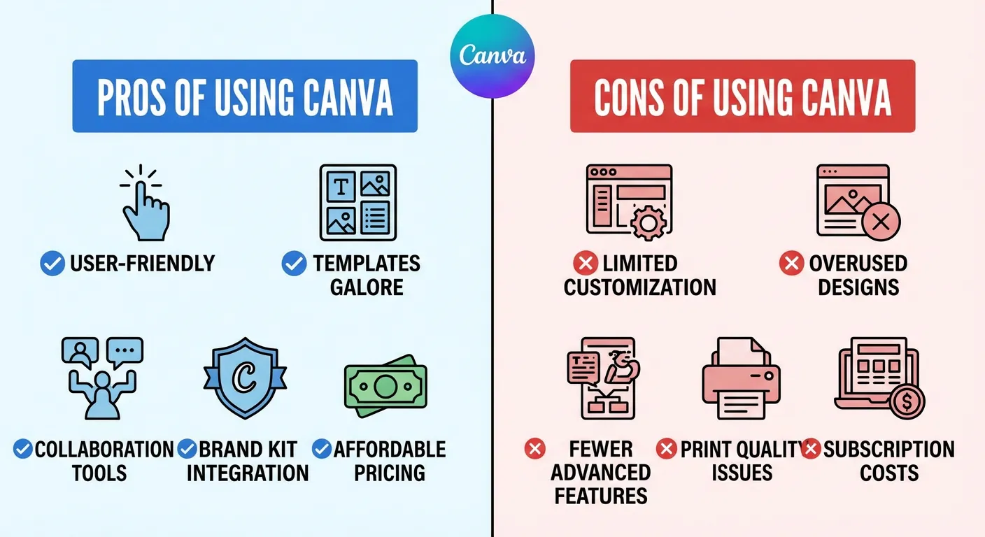 Pros and Cons of Using Canva