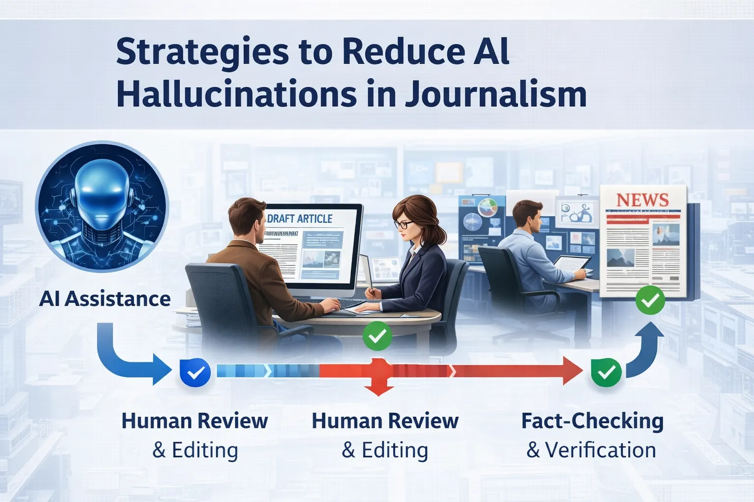 Strategies to Reduce AI Hallucinations in Journalism